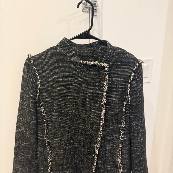 Ann Taylor Women's Black Tweed Jacket Size M - Picture 6 of 13